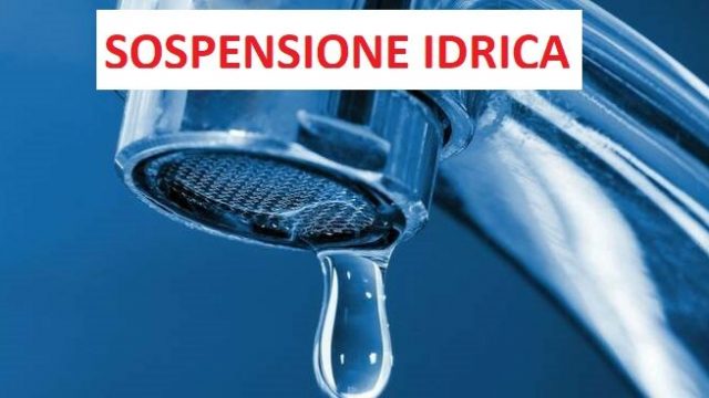 Sospensione idrica programmata in data 15 maggio 2025.